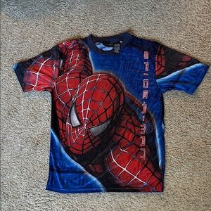 Spiderman 2 2004 OFFICIAL MOVIE MERCH Youth 16-18 (XL-XXL) Pullover Tee